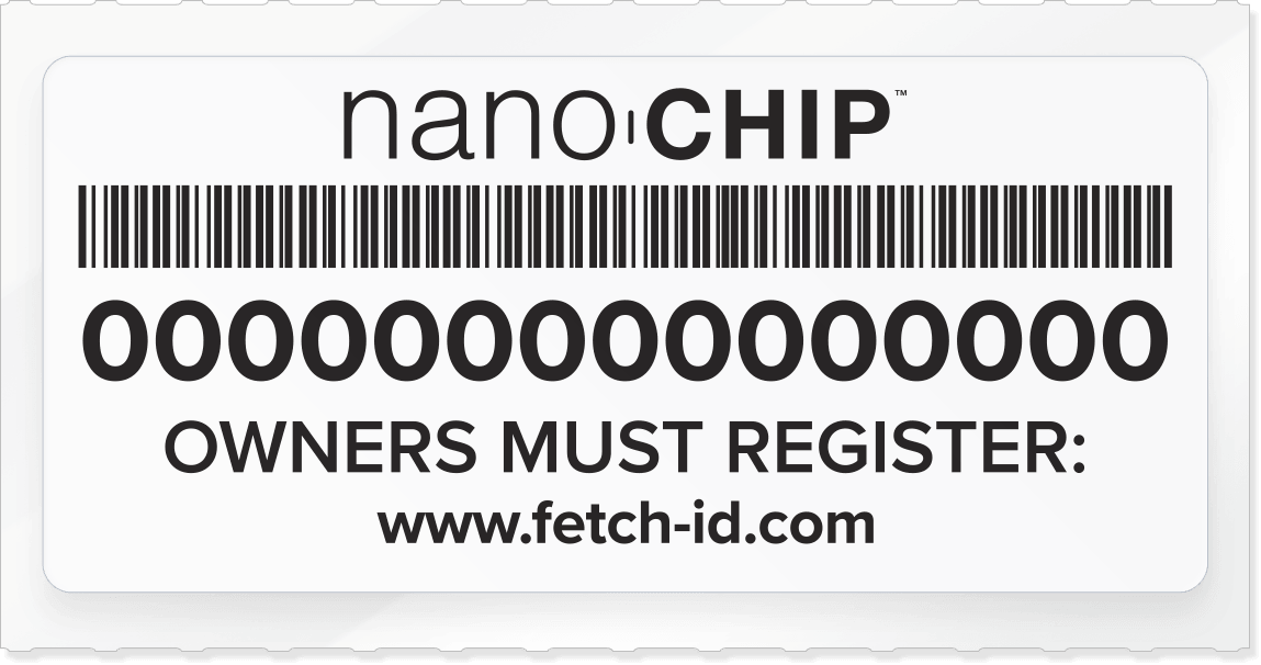nanochip owner sticker